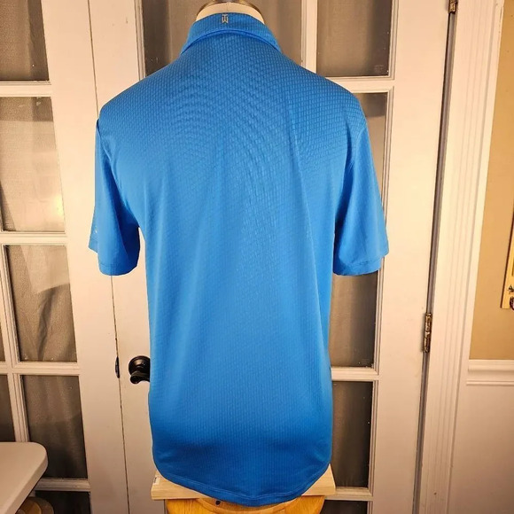 Nike Dri Fit Tiger Woods Collection‎ Mens Blue Short Sleeve Polo Shirt Medium - Picture 2 of 5